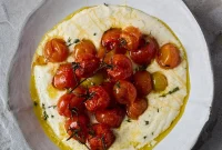 Blistered Tomatoes, Whipped Goat Cheese Perfection
