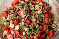 Crisp Watermelon, Feta & Cucumber Medley