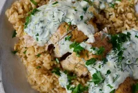 Golden Chicken & Fragrant Garlic Rice Skillet