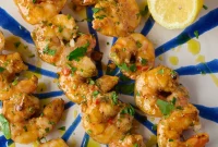 Smoky Grilled Shrimp Skewers with Zesty Tomato Butter