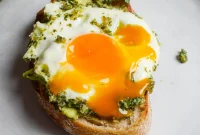 Pesto-Kissed Eggs