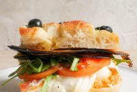 Sun-Kissed Focaccia: Crispy Eggplant & Roasted Bell Pepper