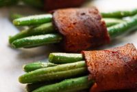Savory Vegan Green Bean Bacon Bites