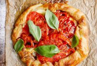 Rustic Tomato Mozzarella Basil Galette