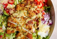 Crispy Golden Chicken & Bacon Salad