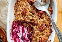 Light Blueberry Crumble with Spiced Oat Crunch