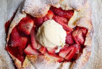 Flaky Strawberry Cream Cheese Galette