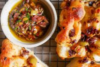 Olive, Herb, and Balsamic-Glazed Focaccia