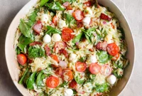 Mediterranean Summer Pesto Pasta Salad