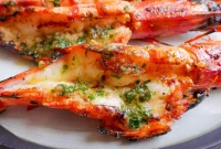 Roasted Garlic Butter BBQ Prawns