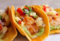 Zesty Tomatillo Cajun Prawn Tacos