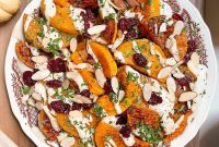 Maple Sea Salt Roasted Butternut Squash with Sage Cashew Cream