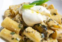Velvet Garlic Pesto Pasta