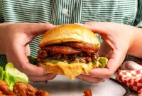 Crispy Onion Ring Burger