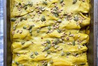 Autumn Gold Pumpkin Poblano Stuffed Shells