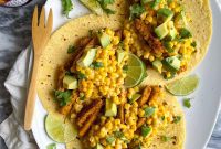 Fiery Elote and Vegan Chick’n Tacos