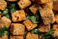 Pistachio-Crusted Tofu Bites