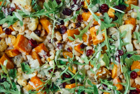 Effortless Sweet Potato and White Bean Sheet Pan Dinner