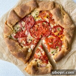 Vegan Tomato Galette ready to be served