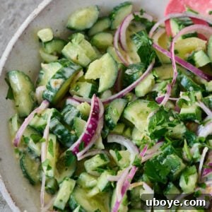 Cucumber Salad with Greek Yogurt