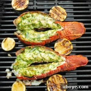 Garlic Confit Butter Lobster Tails, perfect summery barbeque food