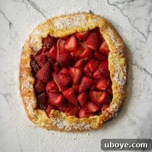 Strawberry, Lemon & Port Galette with cream cheese puff pastry, sweet and tart