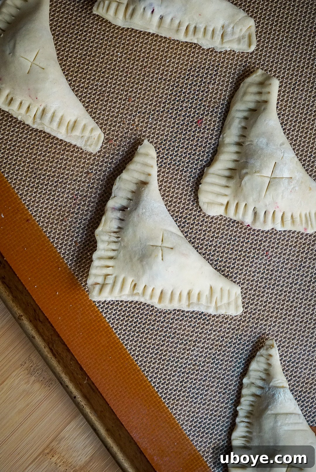 Simple Flaky PBJ Hand Pies 8 Stack of vegan peanut butter and jelly turnovers