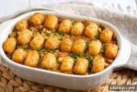 Comforting Vegan Tater Tot Bake