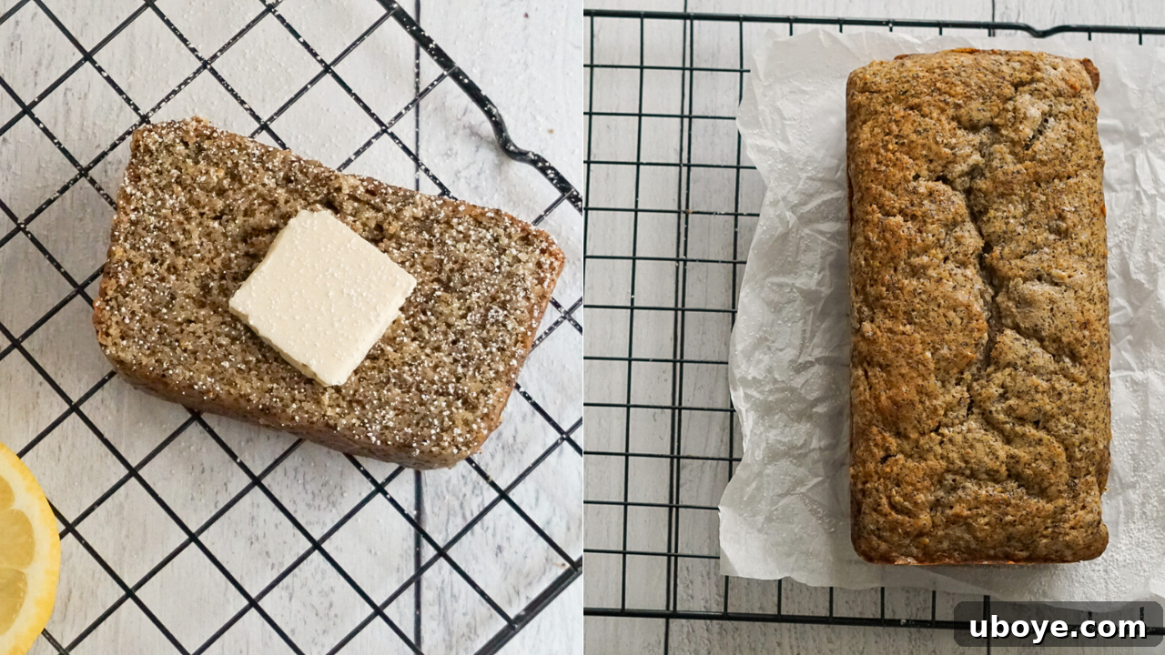 Two slices of vegan Earl Grey tea cake with a pot of tea