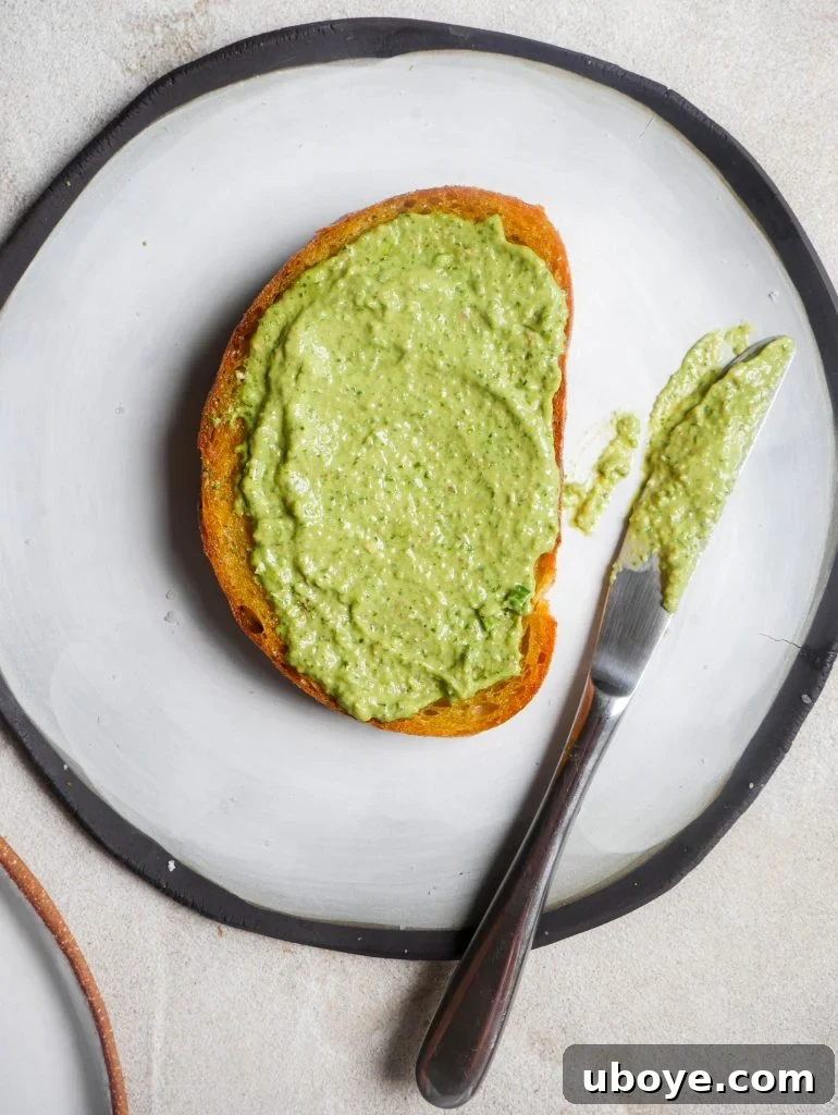 Lush Green Goddess Dip 2 Vibrant Green Goddess Spread on Toast