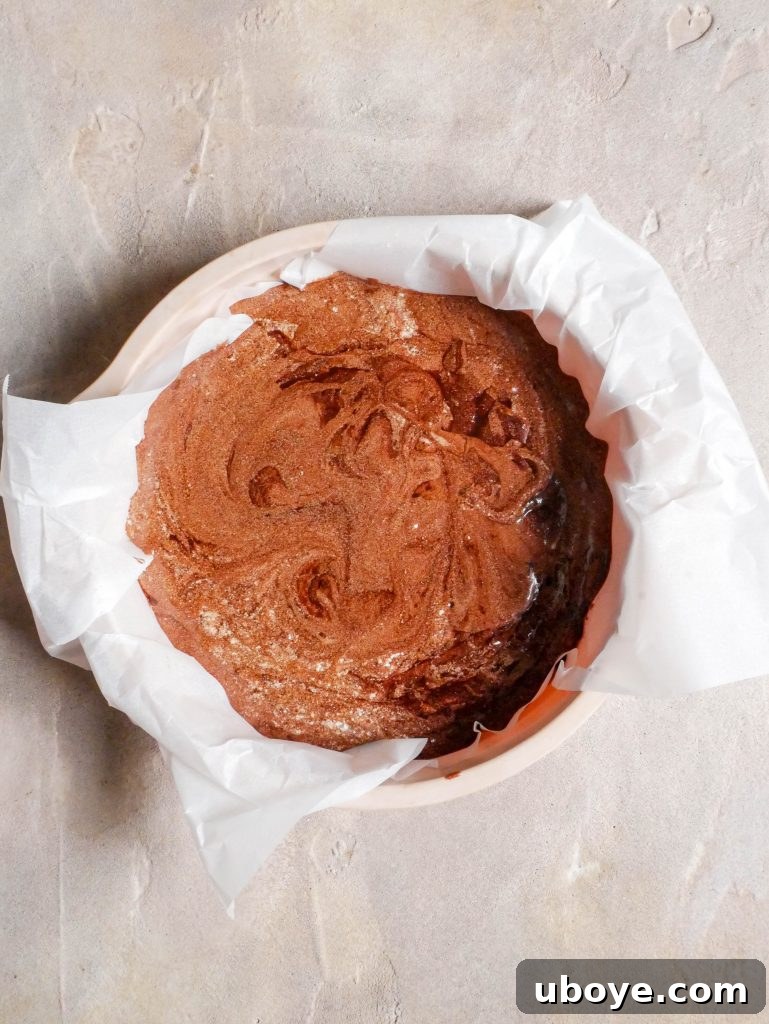 A final, mouth-watering image of the chocolate fudge clementine cake