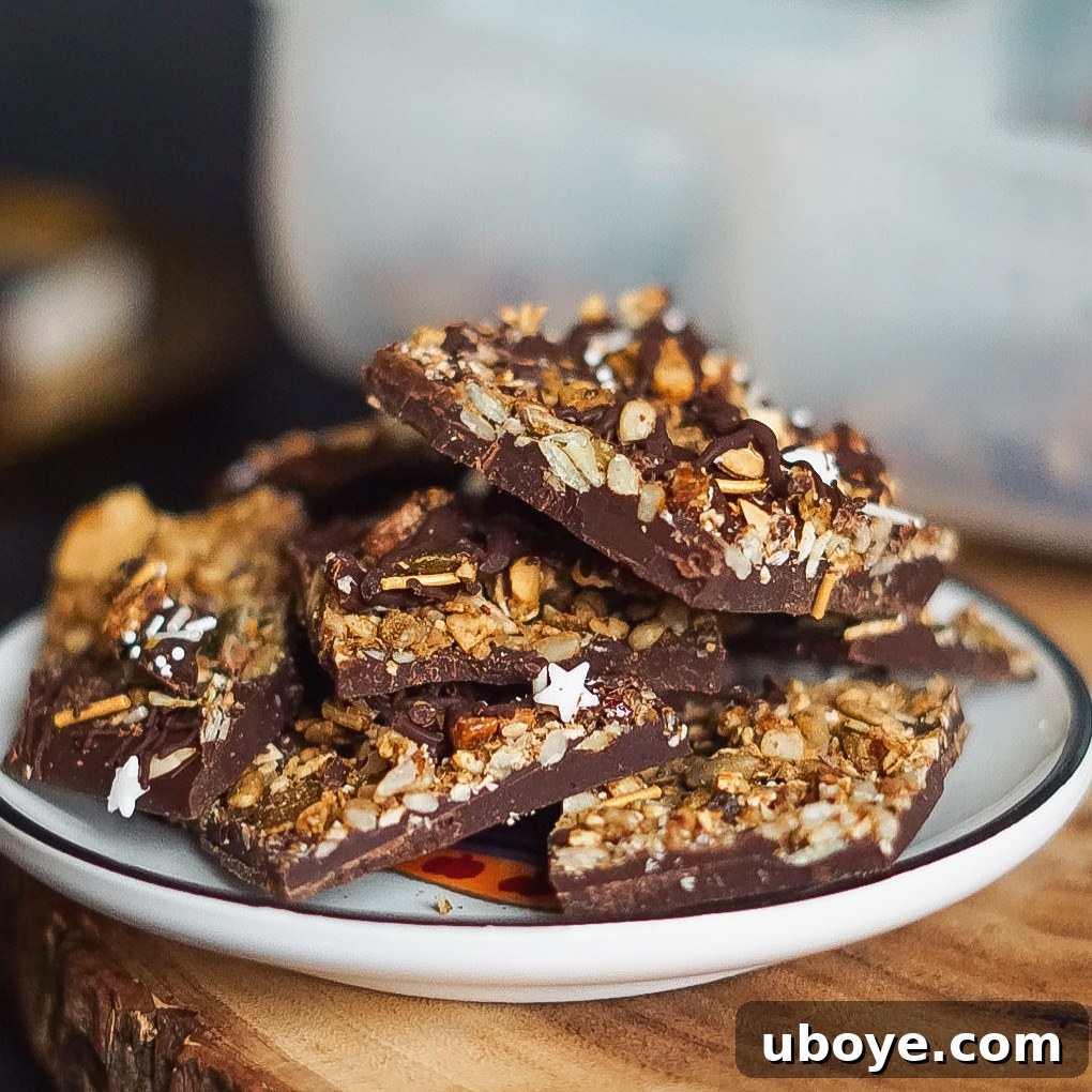 Spiced Harvest Granola Snaps 2 Delicious Homemade Dark Chocolate Pumpkin Spice Granola Bark