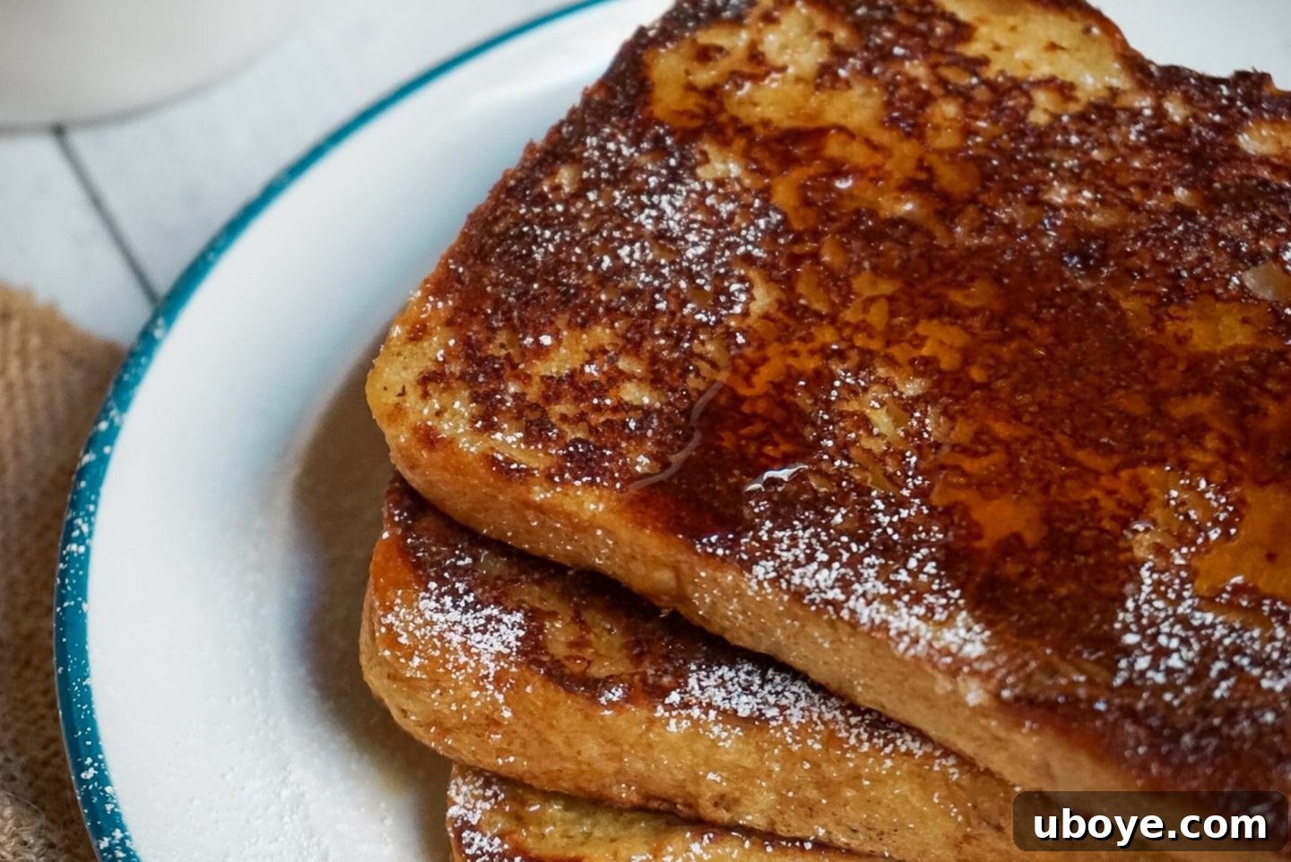 Ingredients for vegan French Toast laid out on a kitchen counter, ready for preparation.