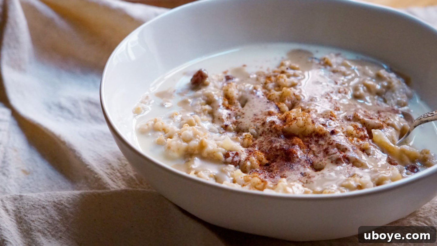 Batch Cooked Steel Cut Oats 5 meal prep steel cut oatmeal recipe with apples and cinnamon