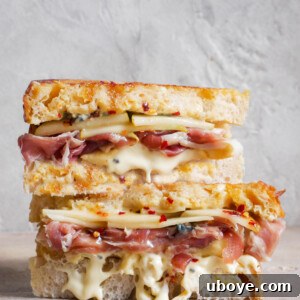 Finished Triple Cream Brie & Hot Honey Toastie