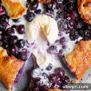 Blueberry and Lemon Galette with a side of berries