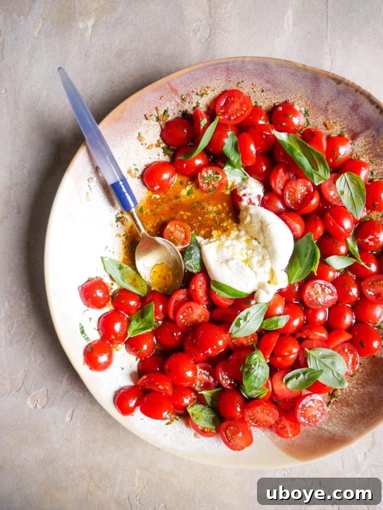 Heirloom Tomato and Creamy Burrata Bliss 6 Tomato burrata salad
