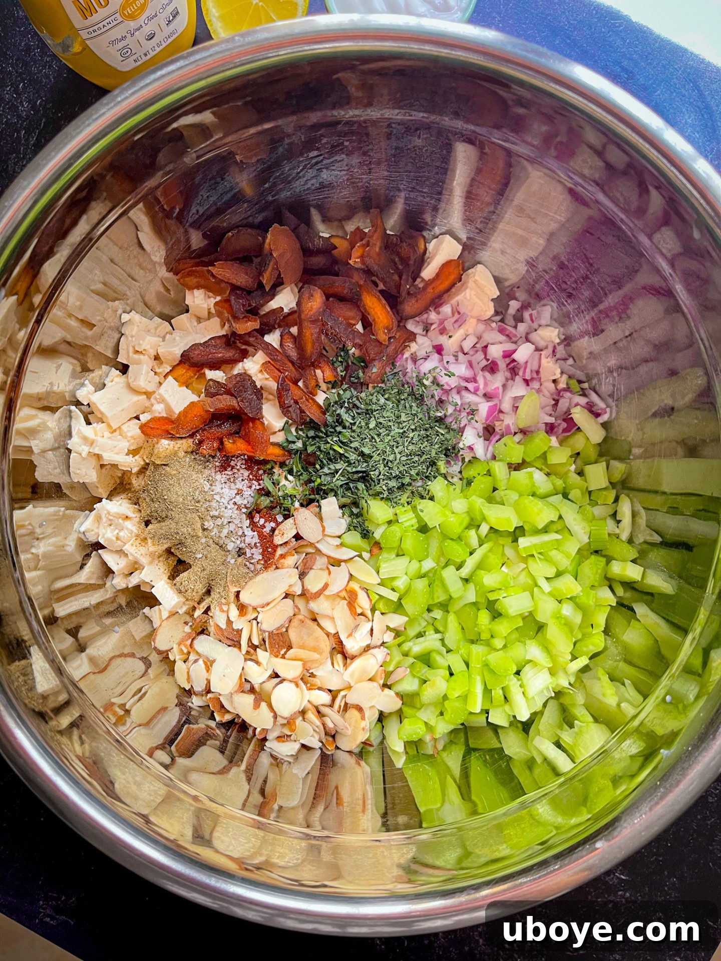 meatless tofu chicken salad recipe