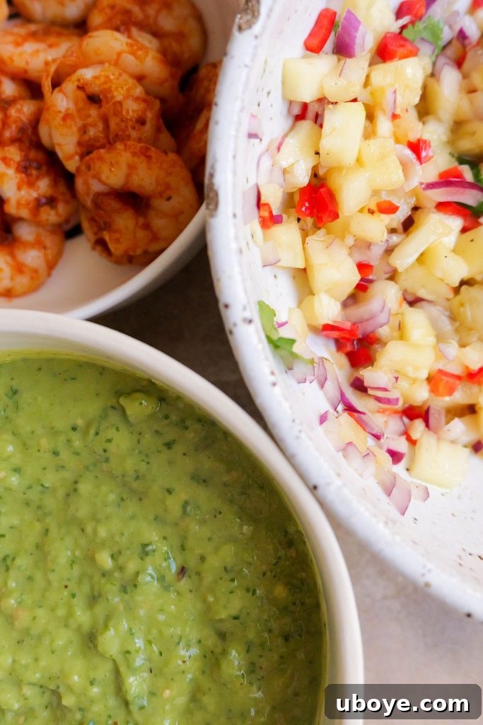 Zesty Tomatillo Cajun Prawn Tacos 2 Spicy Cajun Prawns for Tacos