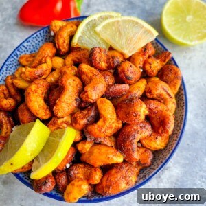 Homemade Oil-Free Vegan Chili Lime Cashews