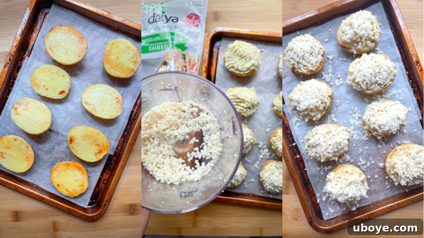 how to make vegan twice baked potatoes step by step