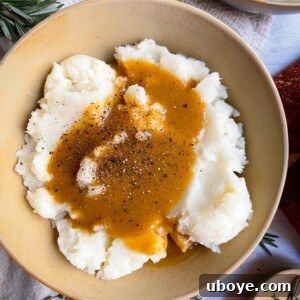 quick dairy free vegan gravy with mashed potatoes