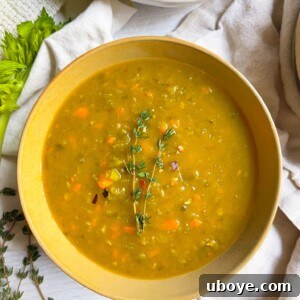 Vegan Split Pea Soup Instant Pot recipe image
