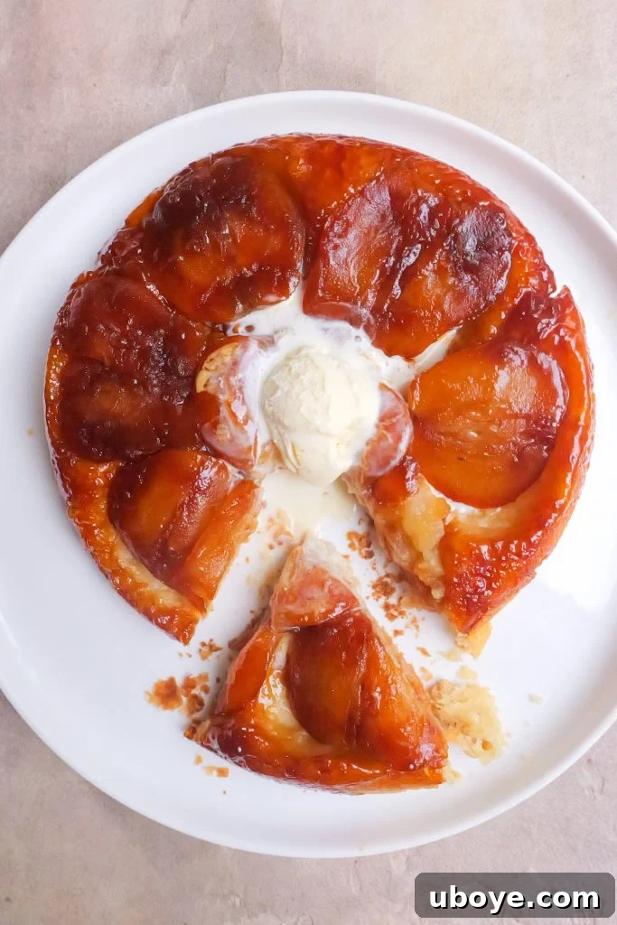 Close-up of freshly baked Apple Tarte Tatin