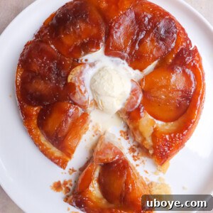 Finished Apple Tarte Tatin, ready to serve