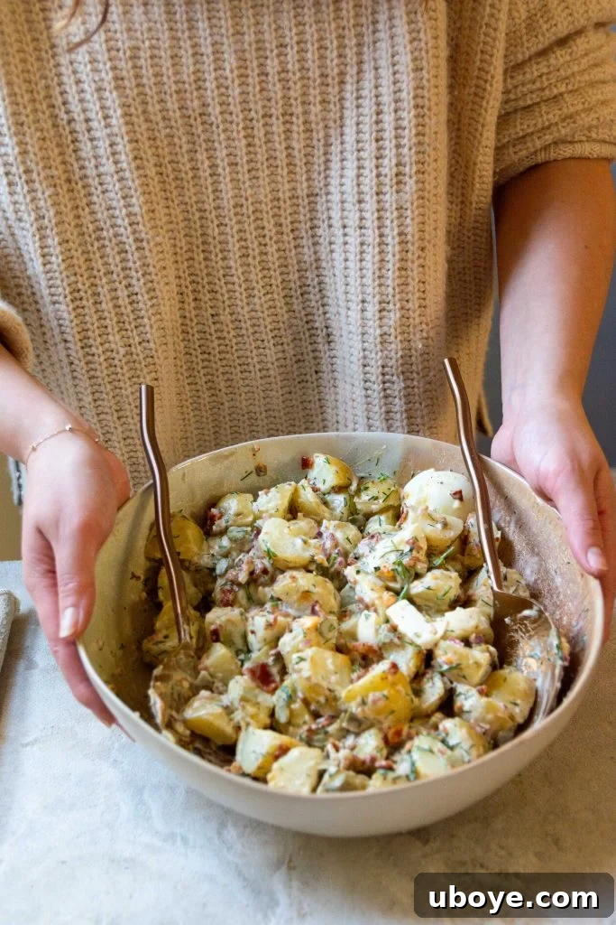 The Ultimate Potato Salad 6 Simply the best potato salad featuring crispy bacon bits