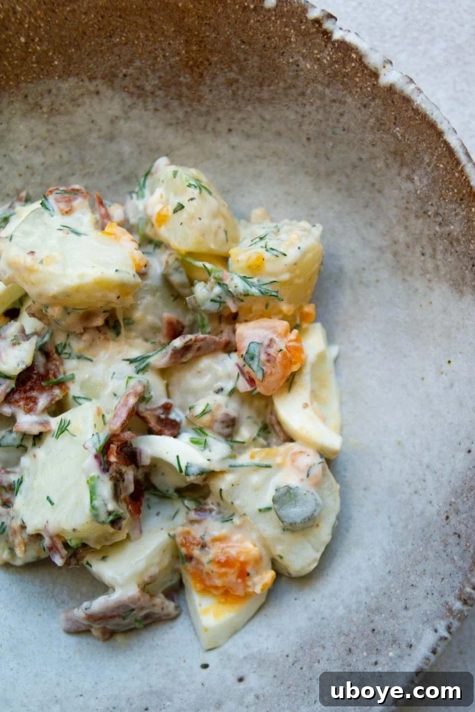 The Ultimate Potato Salad 7 A vibrant display of fresh herbs, including dill and tarragon, ready for the potato salad