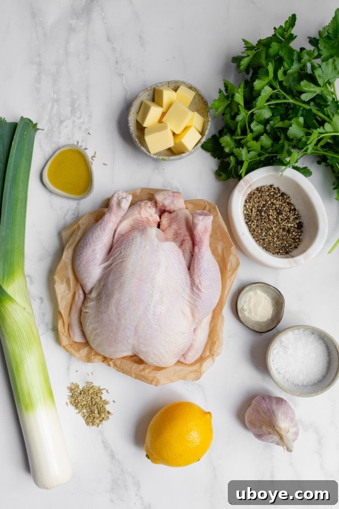 Zesty Salsa Verde Roasted Chicken 3 Olive oil roast chicken with salsa verde