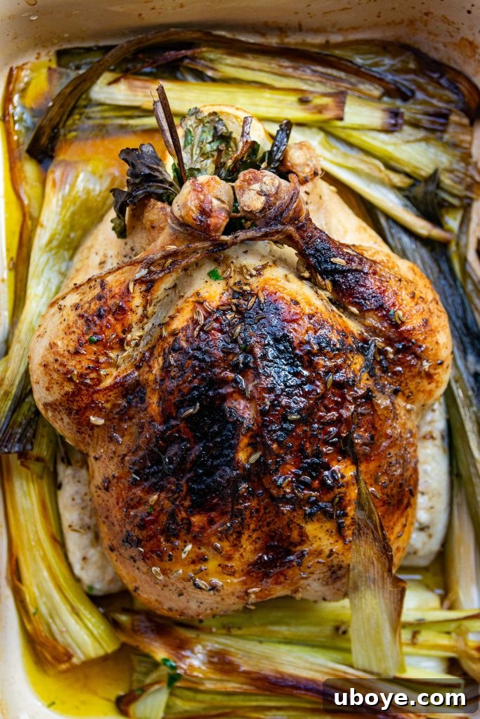Zesty Salsa Verde Roasted Chicken 8 Olive oil roast chicken with salsa verde