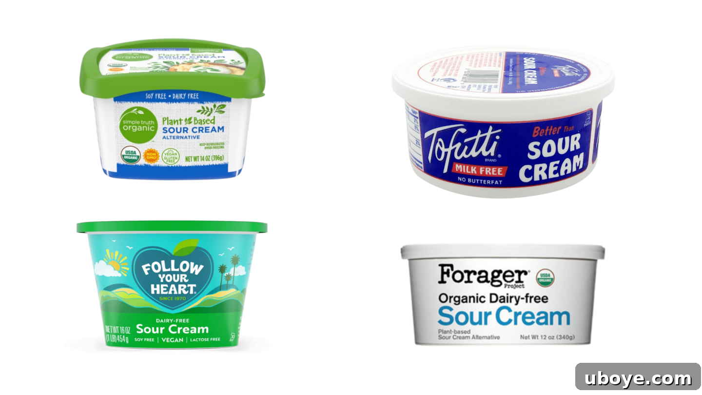 Epic Vegan 7 Layer Dip 16 Packaging for a popular brand of vegan sour cream, such as Kite Hill, showing a recommended option for the dip.